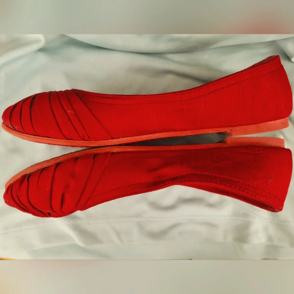 Rocket Dog red Myrna Thai Silk ballet flat (5.5M) - Picture 4 of 8